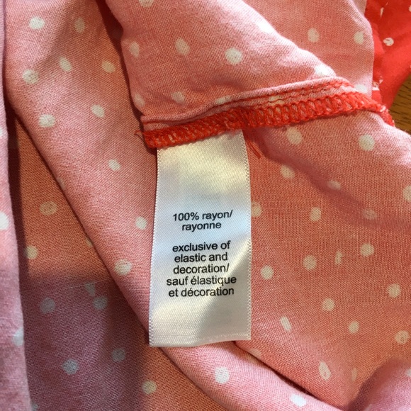 Maurices Red Polka Dot Off Shoulder Blouse Medium - Picture 7 of 7